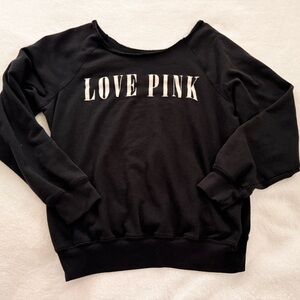 Victoria's Secret PINK Black Sweatshirt